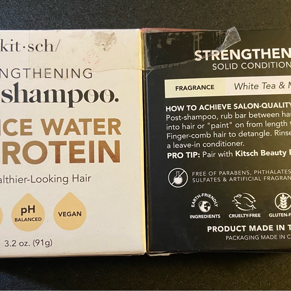 Kitsch Rice Water Protein Shampoo & Conditioner